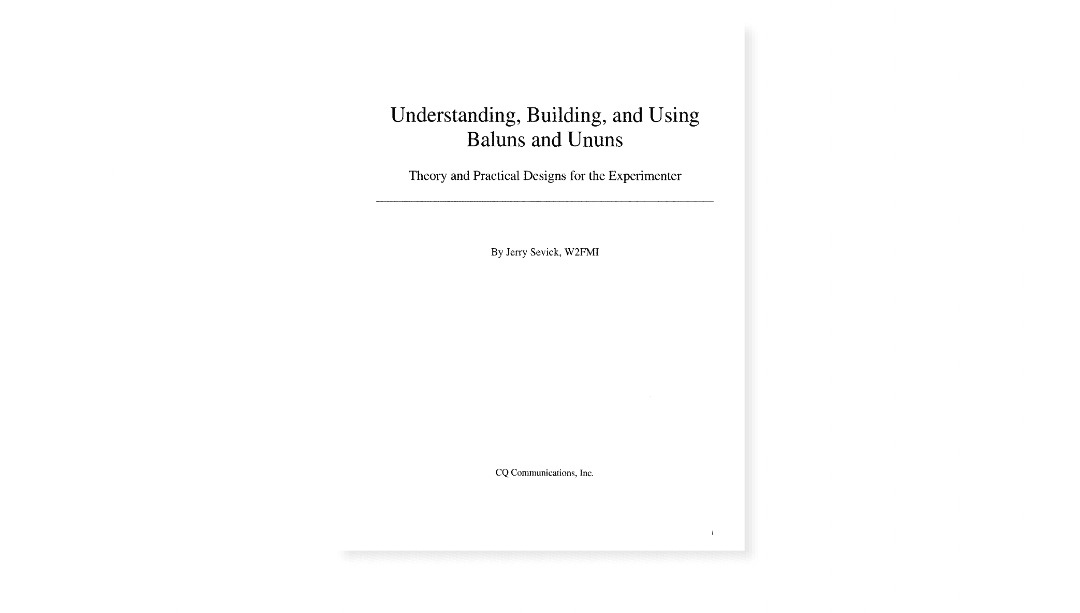 Understanding-Building Baluns